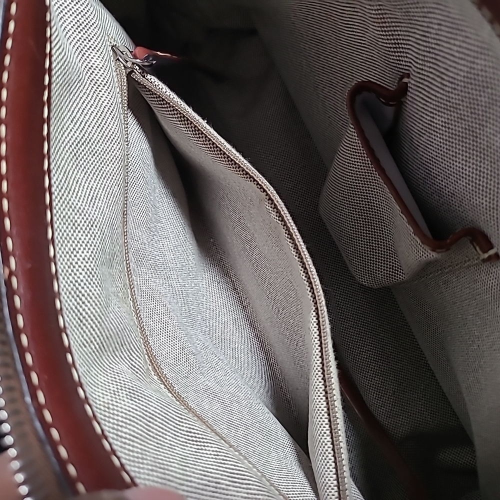 FINAL DISCOUNT Denim and Leather Handbag - Picture 7 of 11